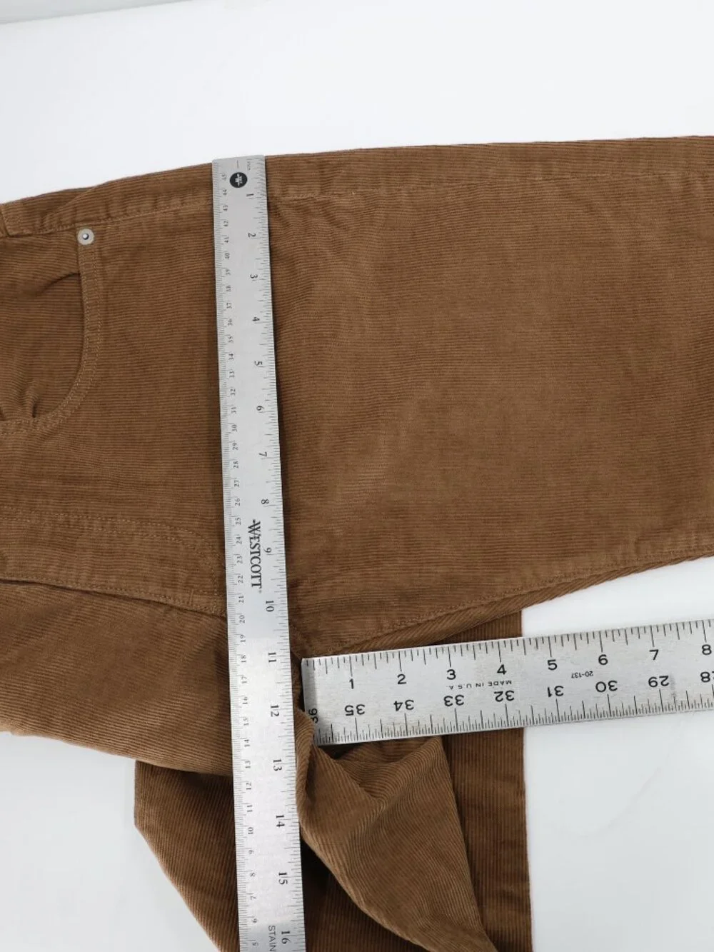 NWT J Crew 484 Pants Mens 31 L29 Stretch Corduroy Slim Fit Straight Leg Brown